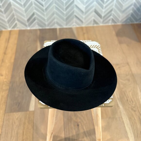 Vintage Resistol 4X Beaver Cowboy Hat – Black – Boot Town Western – Size 7 1/4 main image 11